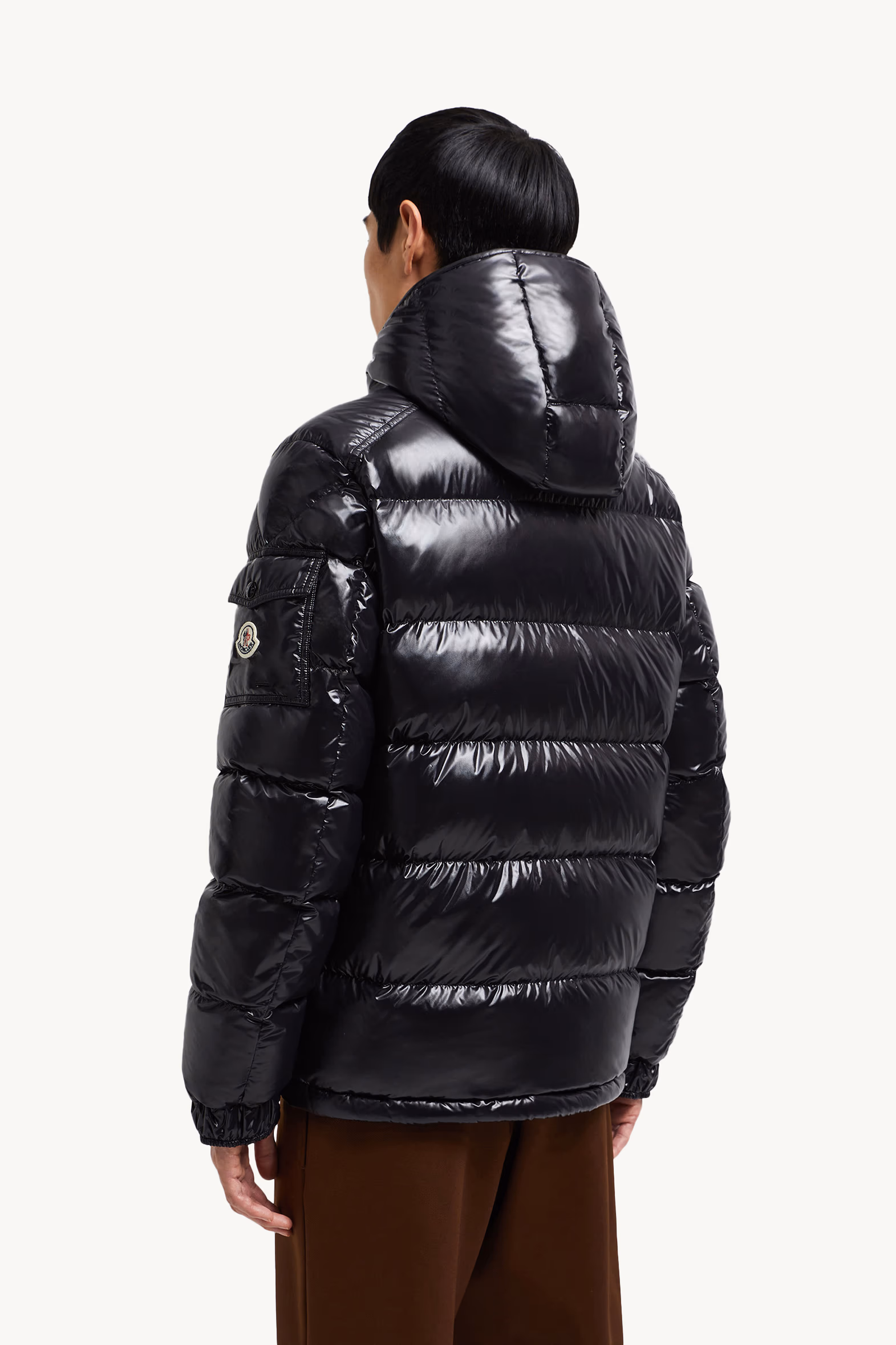 Moncler Maya Hooded Short Down Jacket Men Black Moncler 5